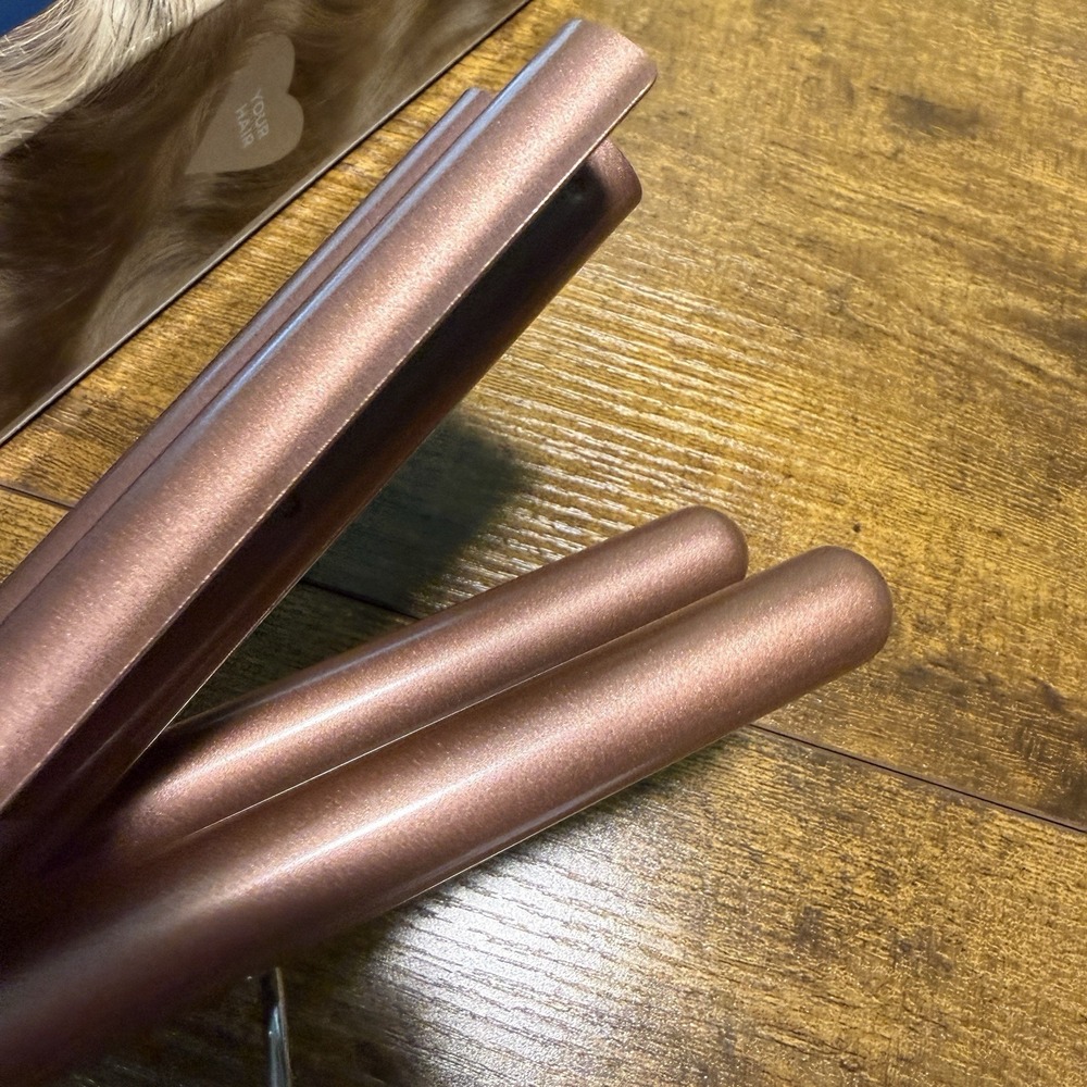 Conair Double Ceramic 3 Barrel Curling Iron Hair Waver White / Rose Gold NIB - Picture 8 of 12